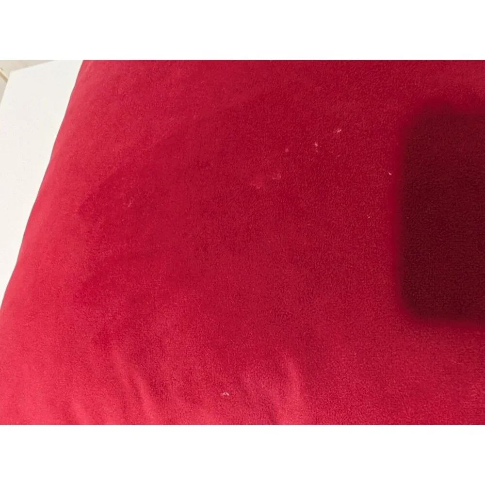 Pillow Santa Claus gifts under tree Christmas holiday Velvet Red 17